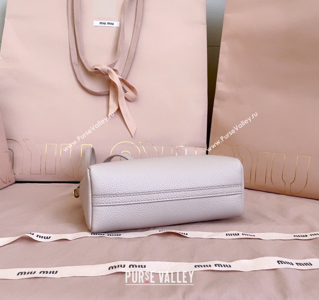 Miu Miu Leather Pouch Mini bag Water Lily Pink 2025 5NF462 (JD-251121068)