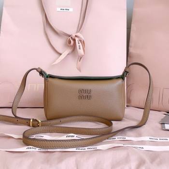 Miu Miu Leather Pouch Mini bag Brown 2025 5NF462 (JD-251121069)