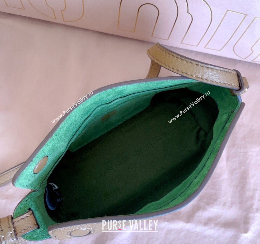 Miu Miu Leather Pouch Mini bag Brown 2025 5NF462 (JD-251121069)