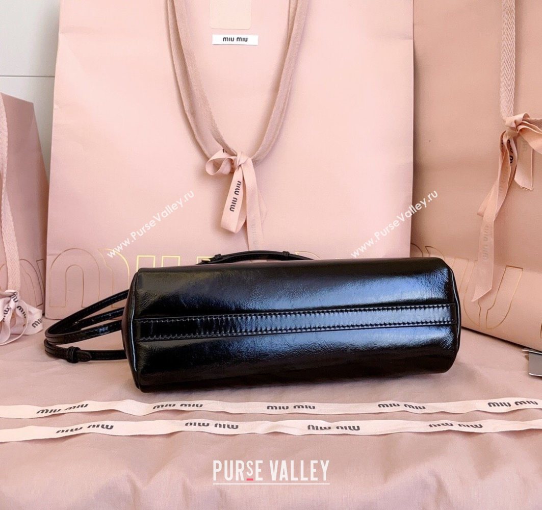 Miu Miu Leather Clutch Shoulder Bag Black 2025 5BF131 (JD-251121044)