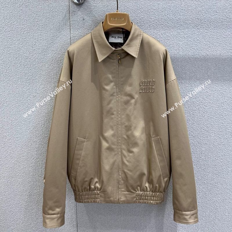 Miu Miu Padded Jacket Khaki 2025 MM120213 (QI-251201033)