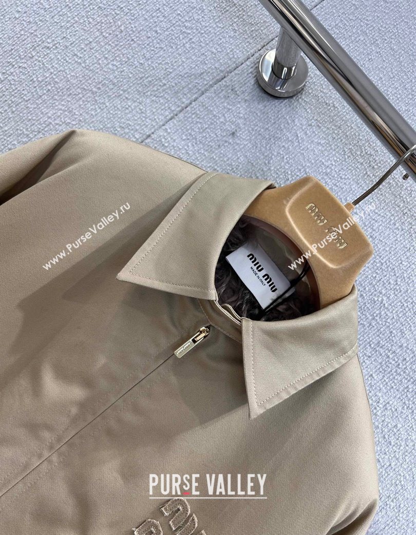 Miu Miu Padded Jacket Khaki 2025 MM120213 (QI-251201033)