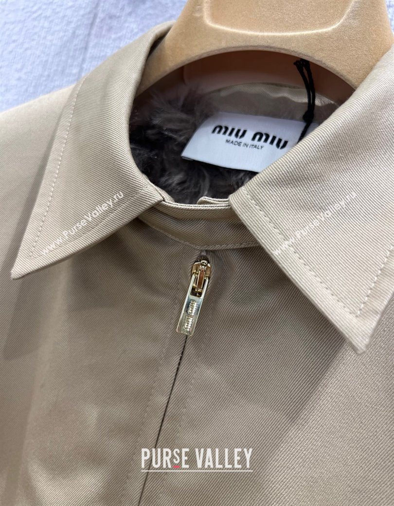 Miu Miu Padded Jacket Khaki 2025 MM120213 (QI-251201033)