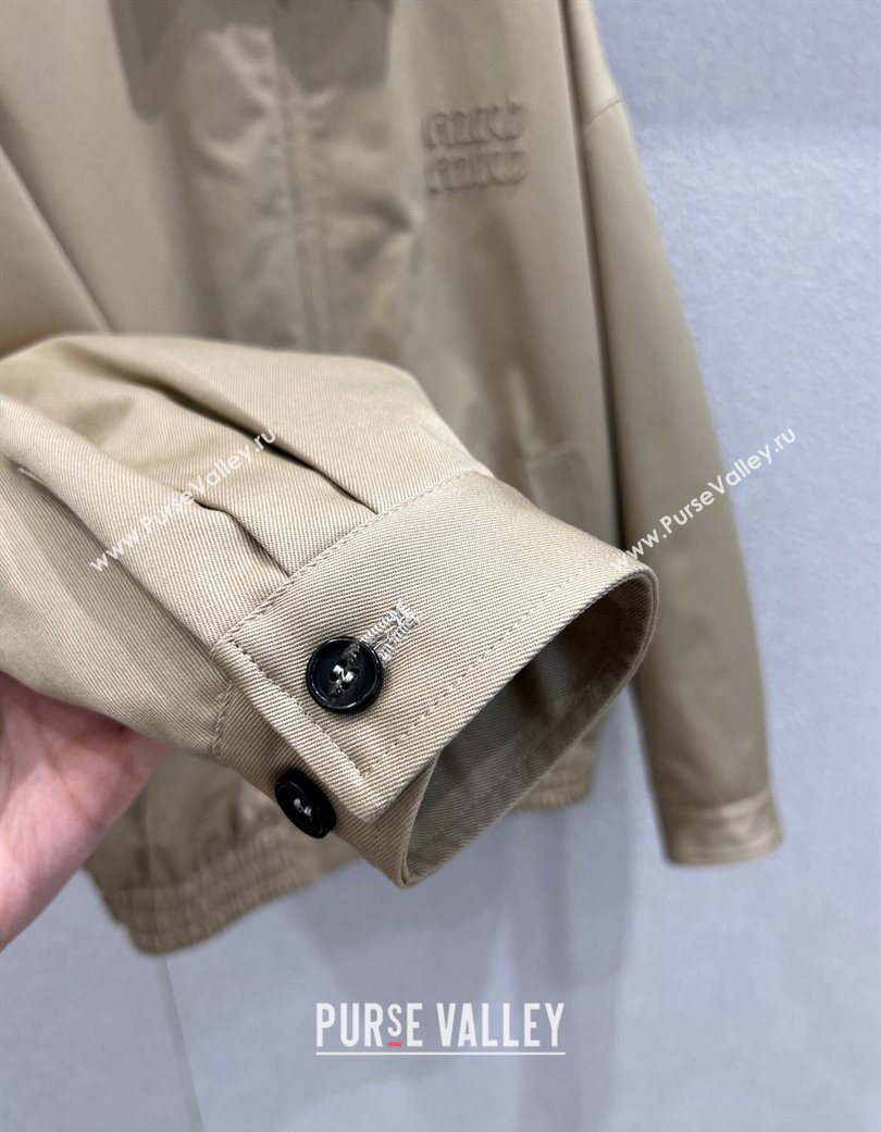 Miu Miu Padded Jacket Khaki 2025 MM120213 (QI-251201033)