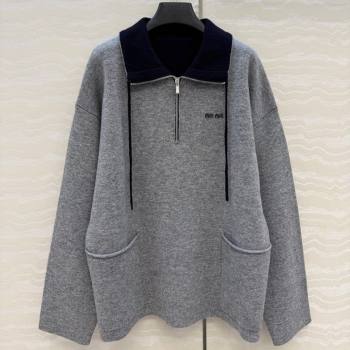 Miu Miu Polo Shirt Grey 2025 MM120221 (QI-251201041)