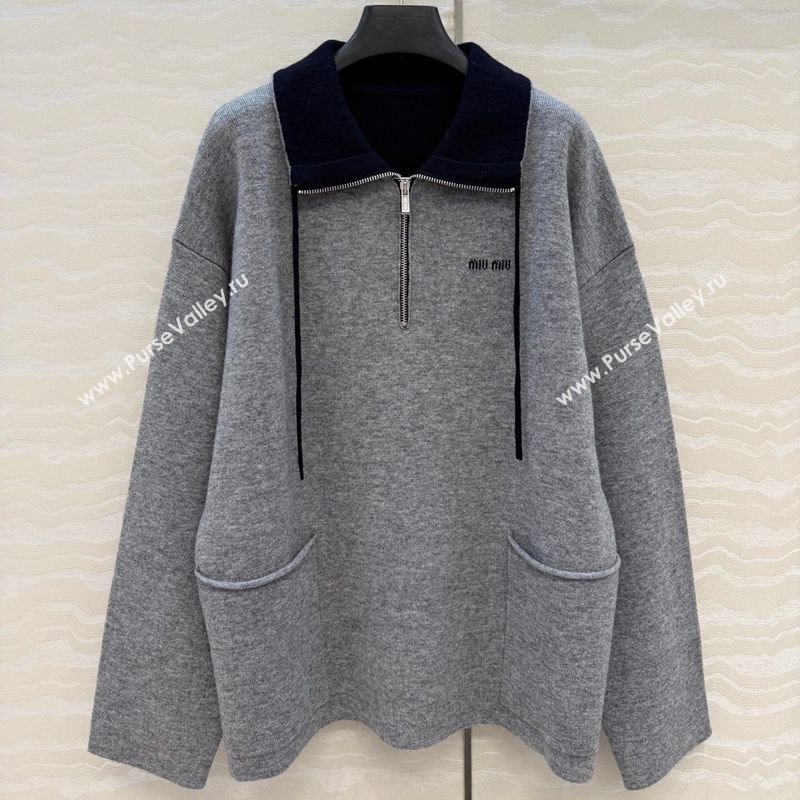 Miu Miu Polo Shirt Grey 2025 MM120221 (QI-251201041)