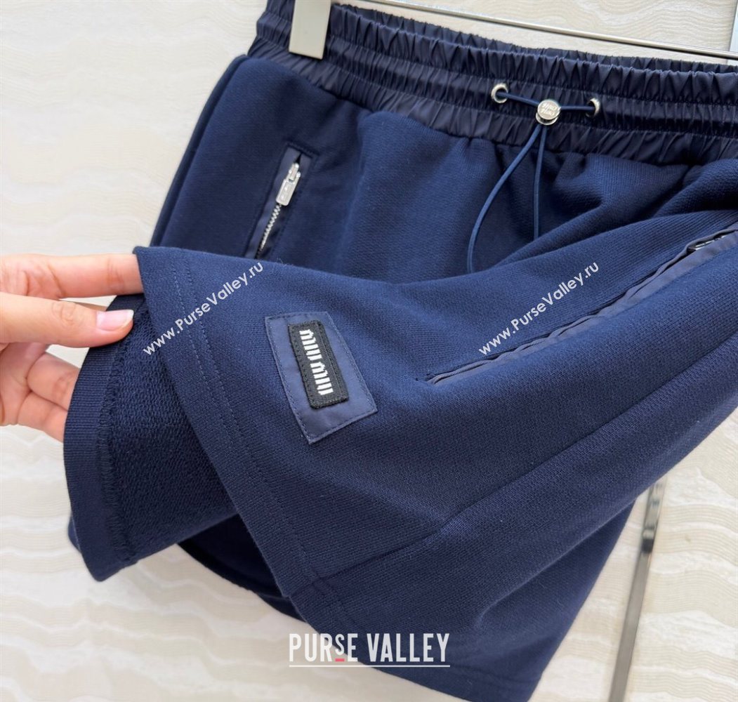 Miu Miu Jacket and Skirt Set Dark Blue 2025 MM120222 (QI-251201042)