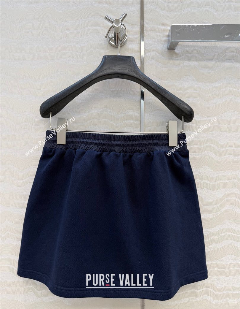 Miu Miu Jacket and Skirt Set Dark Blue 2025 MM120222 (QI-251201042)