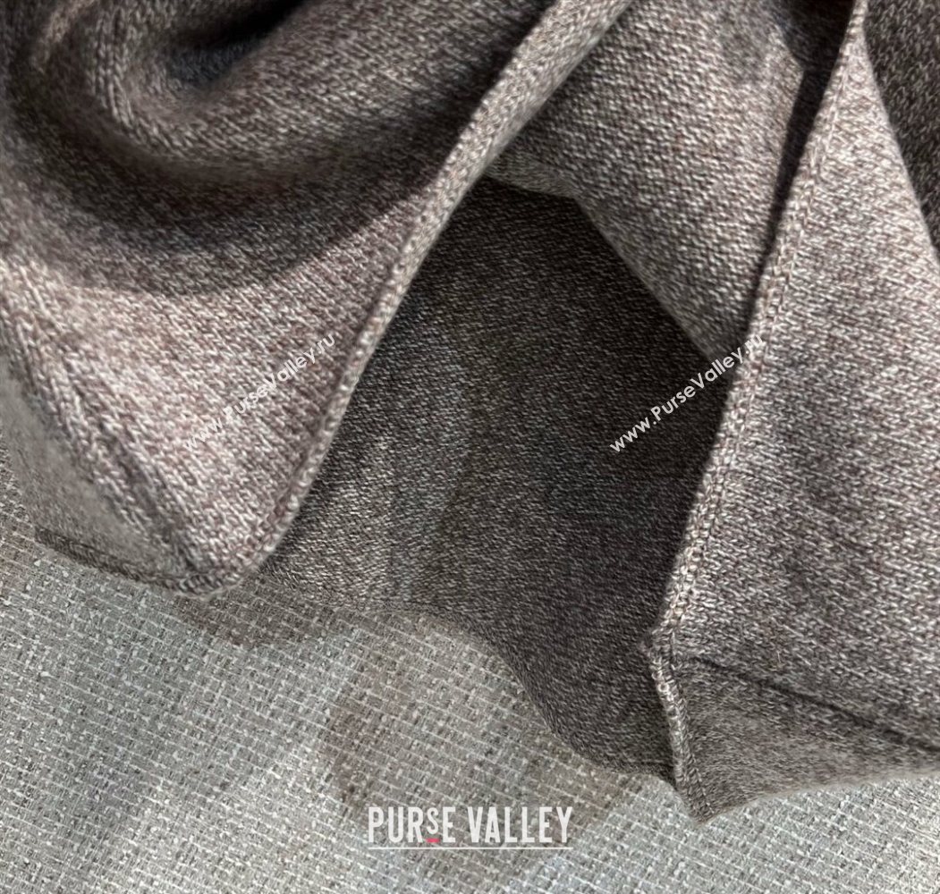 Miu Miu Wool Knit Skirt Grey 2025 MM120229 (QI-251201049)