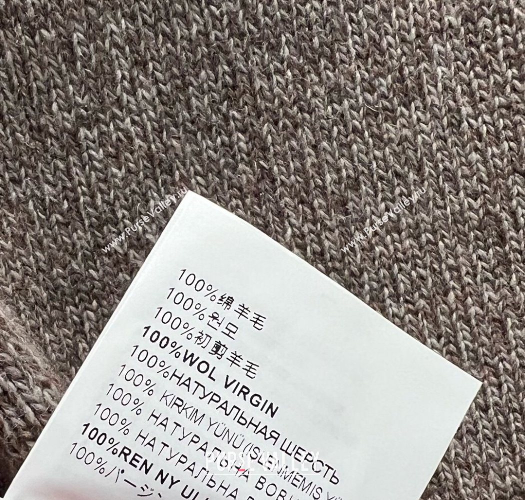 Miu Miu Wool Knit Skirt Grey 2025 MM120229 (QI-251201049)