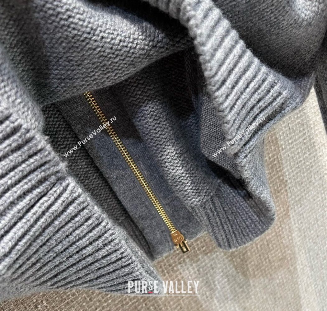 Miu Miu Knit Cardigan Grey 2025 MM120236 (QI-251201056)