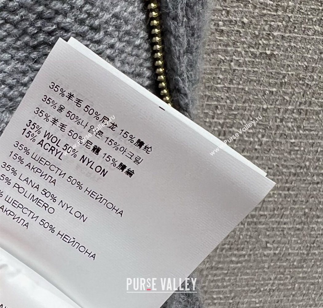 Miu Miu Knit Cardigan Grey 2025 MM120236 (QI-251201056)