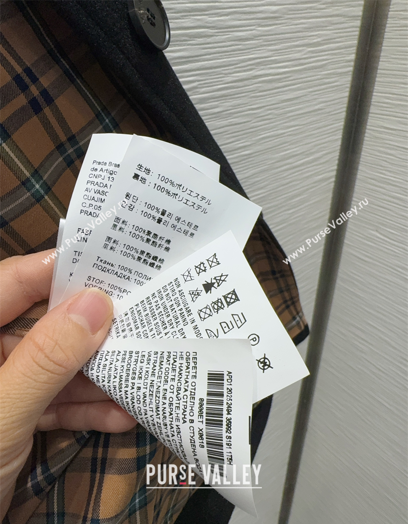 Miu Miu Coat Black 2025 MM120224 (QI-251201044)