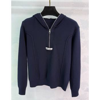 Miu Miu Wool Polo Shirt Black 2025 MM120240 (QI-251201061)