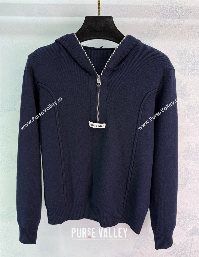 Miu Miu Wool Polo Shirt Black 2025 MM120240 (QI-251201061)