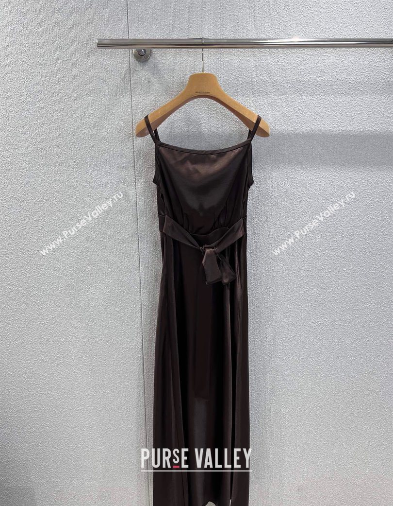 Miu Miu Long Dress Brown 2025 MM120237 (QI-251201057)