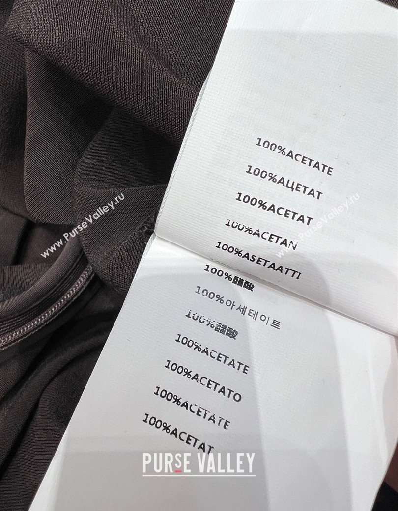 Miu Miu Long Dress Brown 2025 MM120237 (QI-251201057)