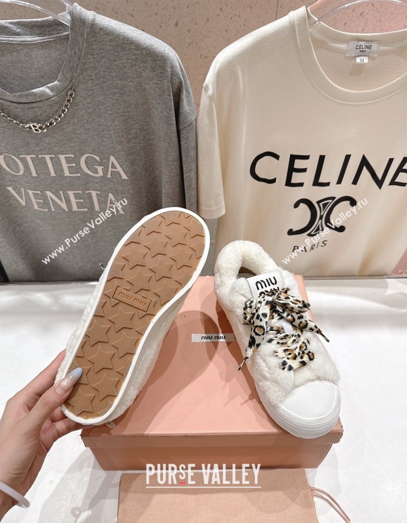 Miu Miu Wool Sneakers White 2025 MM120804 (KL-251208056)