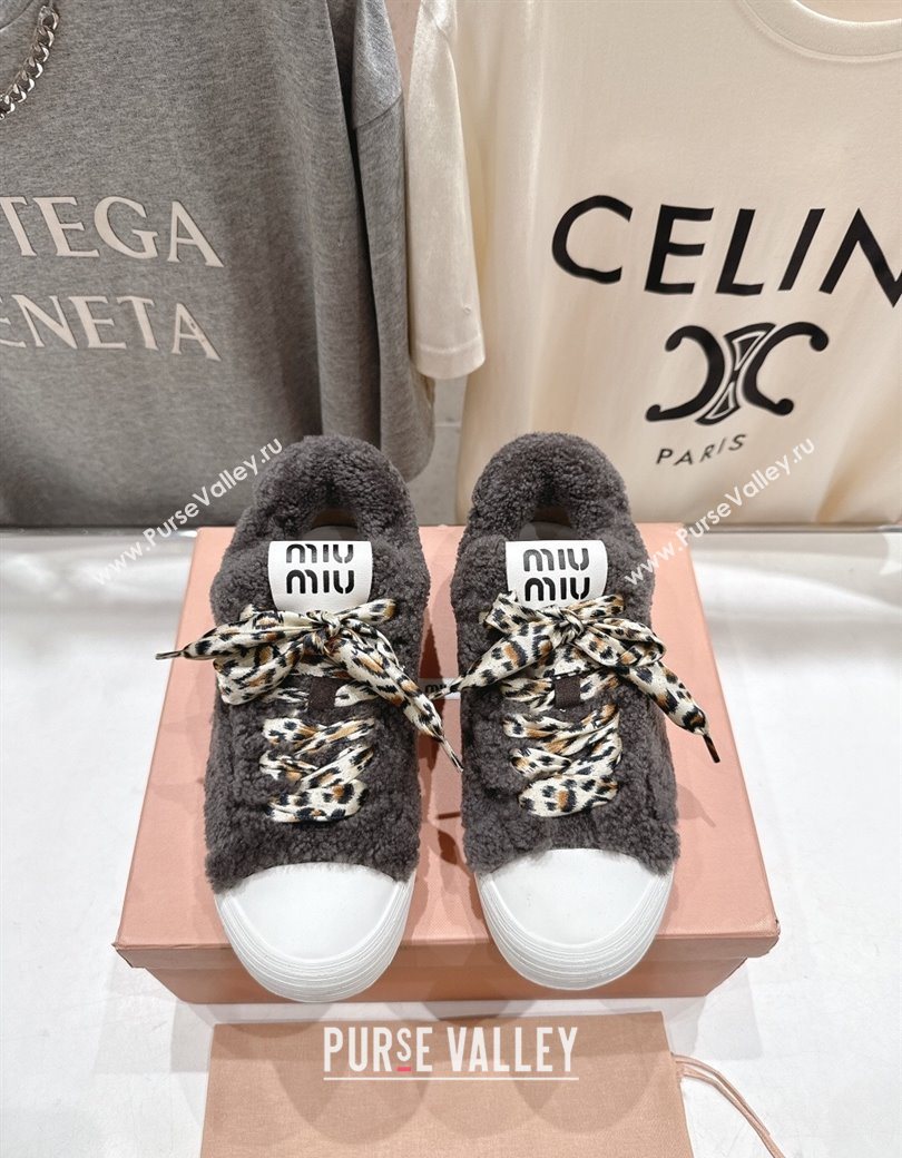 Miu Miu Wool Sneakers Grey 2025 MM120804 (KL-251208057)