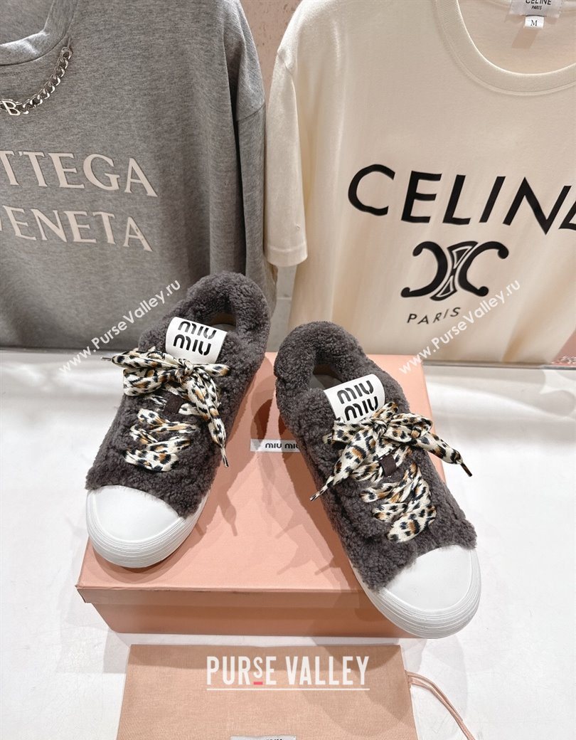 Miu Miu Wool Sneakers Grey 2025 MM120804 (KL-251208057)