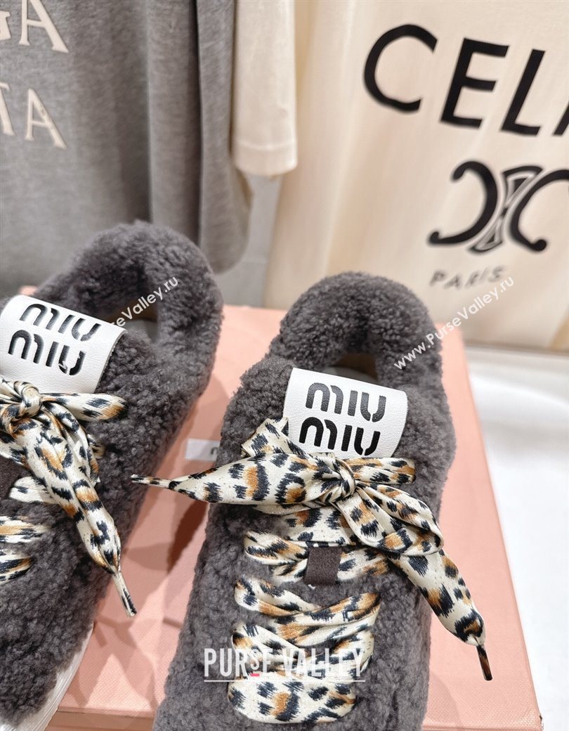 Miu Miu Wool Sneakers Grey 2025 MM120804 (KL-251208057)