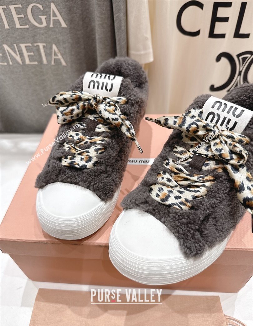 Miu Miu Wool Sneakers Grey 2025 MM120804 (KL-251208057)