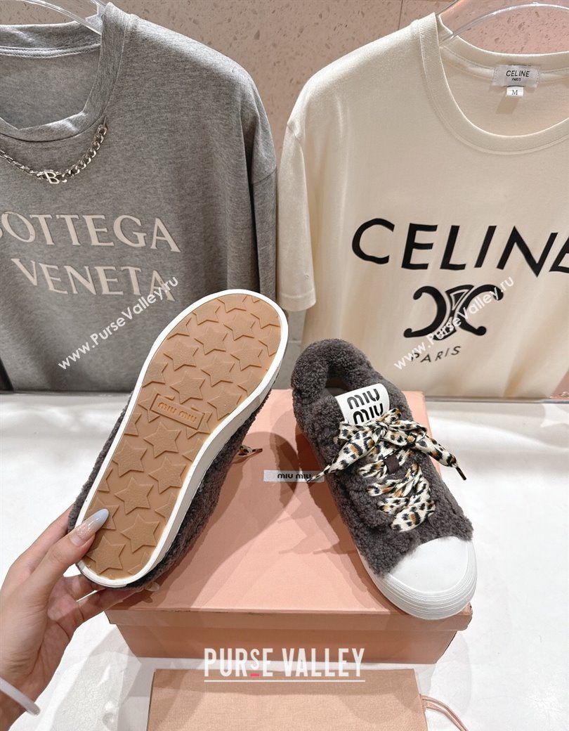 Miu Miu Wool Sneakers Grey 2025 MM120804 (KL-251208057)