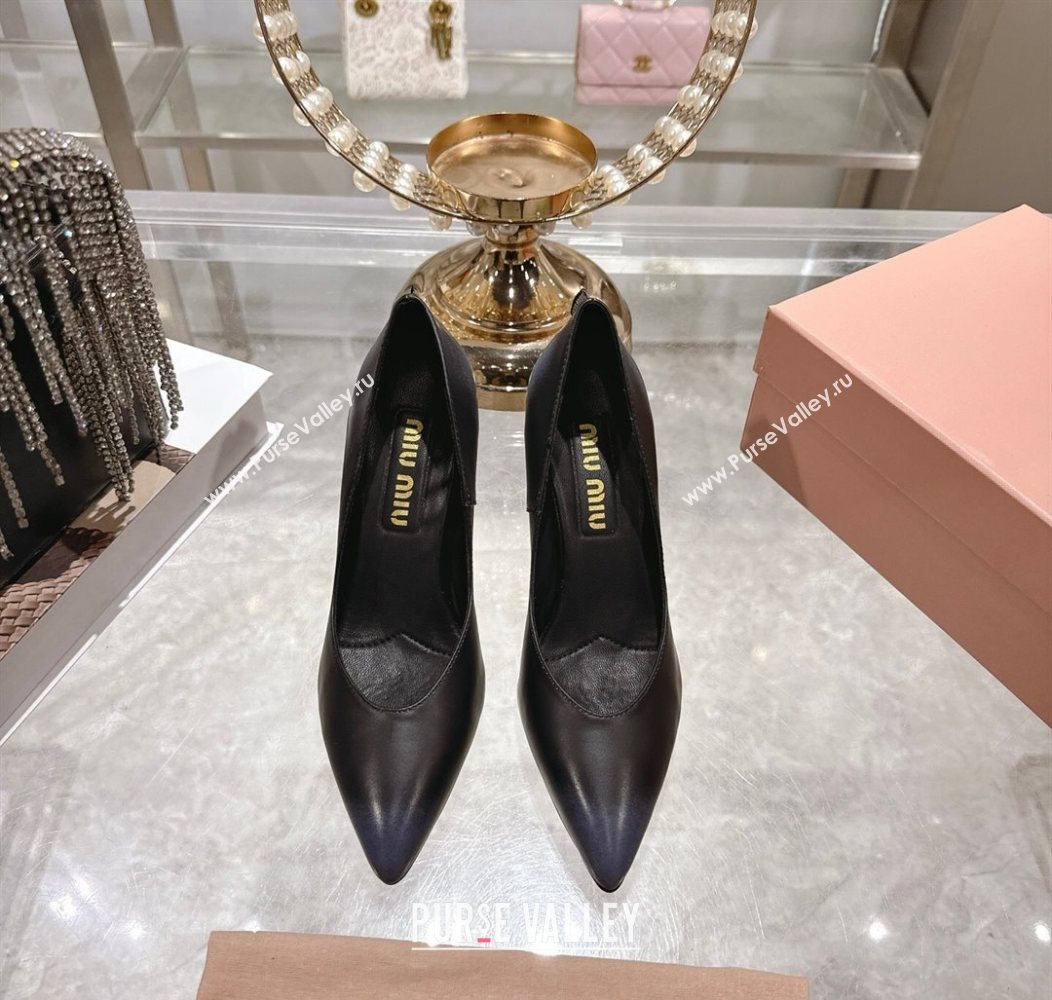 Miu Miu Calf Leather Pumps 7.5cm Black 2025 5I546E (MD-251208028)