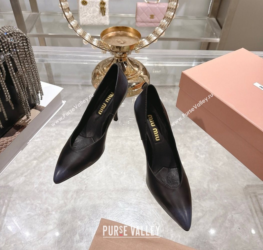 Miu Miu Calf Leather Pumps 7.5cm Black 2025 5I546E (MD-251208028)