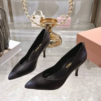 Miu Miu Calf Leather Pumps 7.5cm Black 2025 5I546E (MD-251208028)