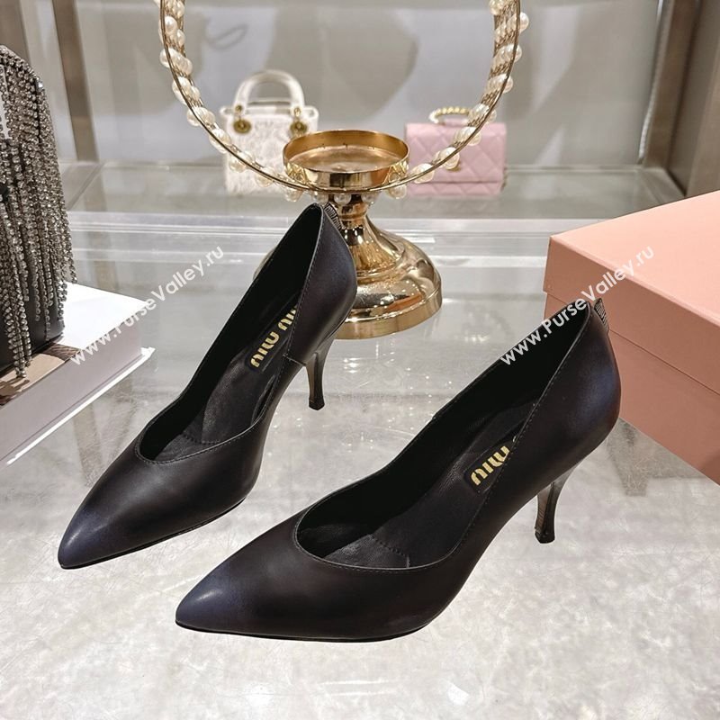 Miu Miu Calf Leather Pumps 7.5cm Black 2025 5I546E (MD-251208028)