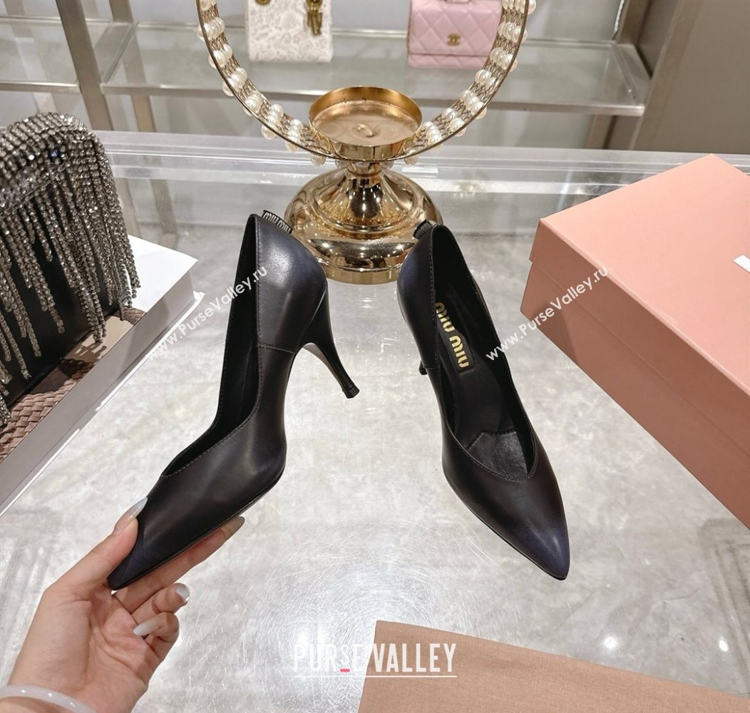 Miu Miu Calf Leather Pumps 7.5cm Black 2025 5I546E (MD-251208028)