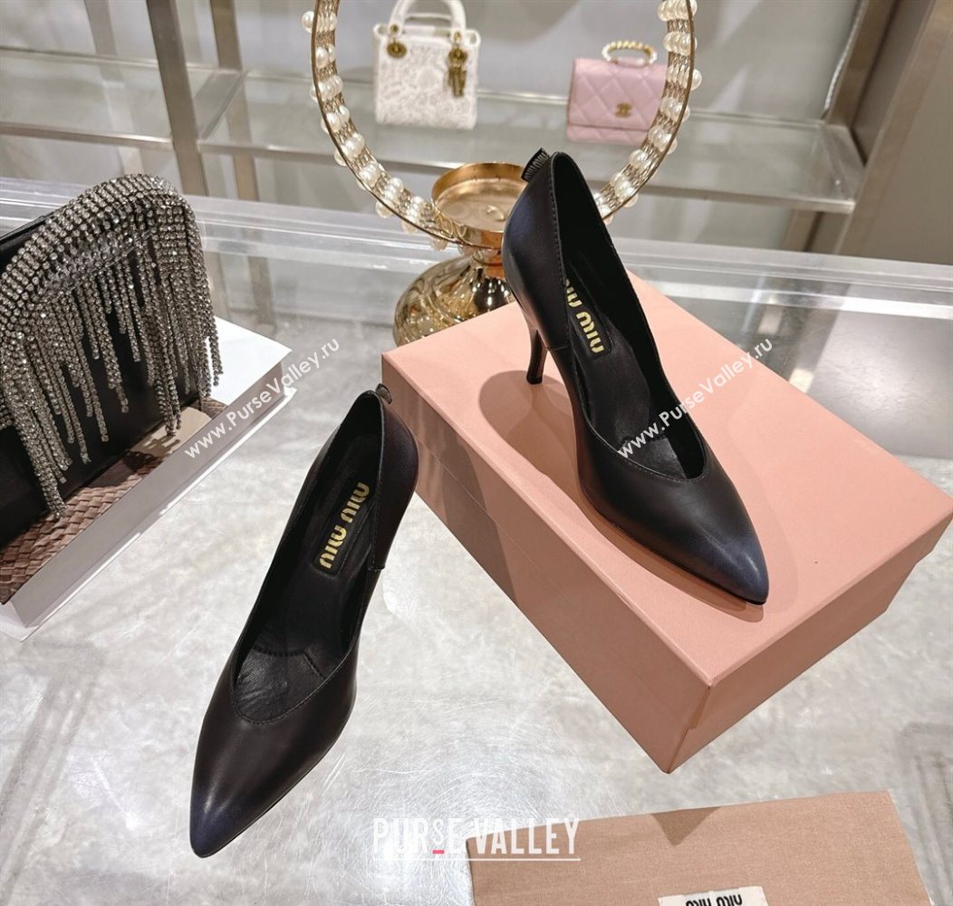 Miu Miu Calf Leather Pumps 7.5cm Black 2025 5I546E (MD-251208028)