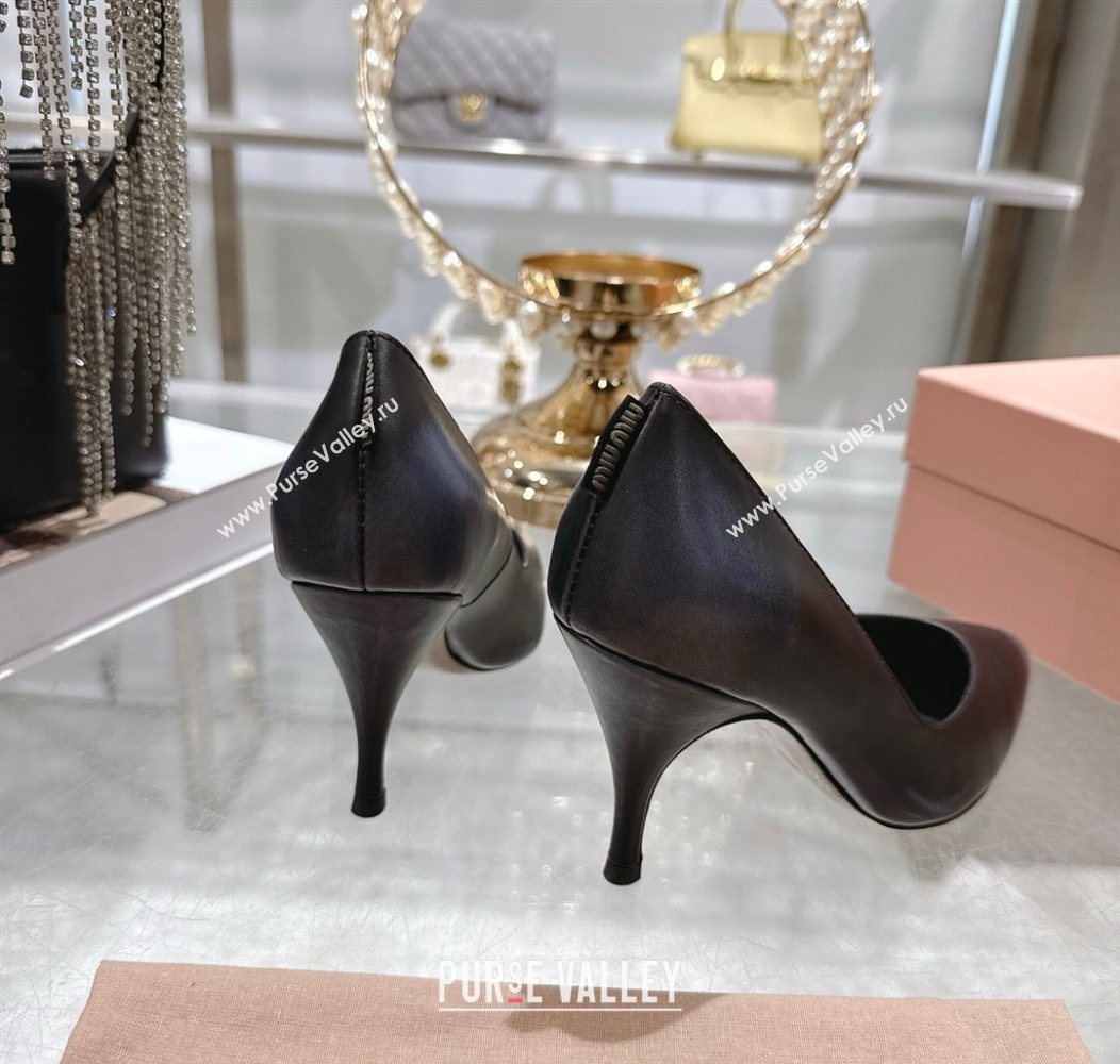 Miu Miu Calf Leather Pumps 7.5cm Black 2025 5I546E (MD-251208028)