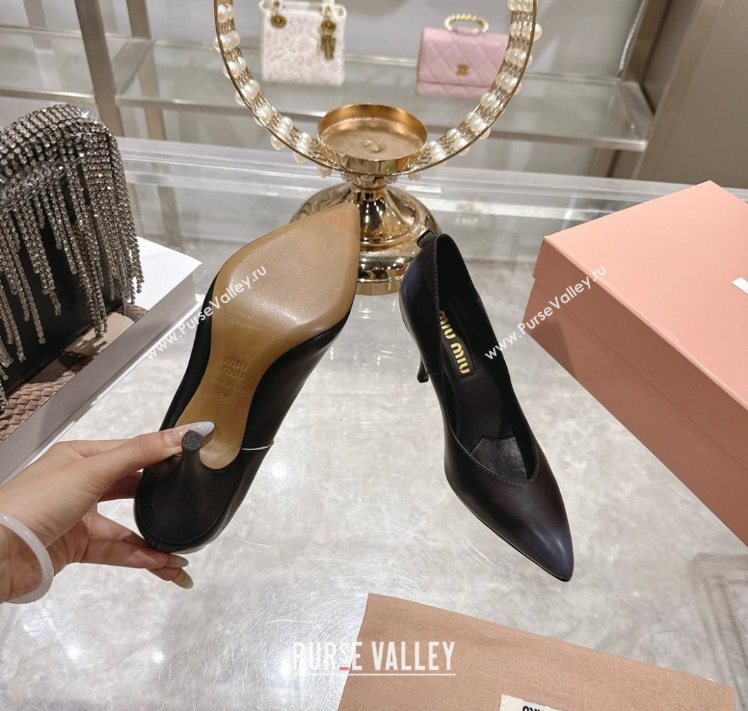 Miu Miu Calf Leather Pumps 7.5cm Black 2025 5I546E (MD-251208028)