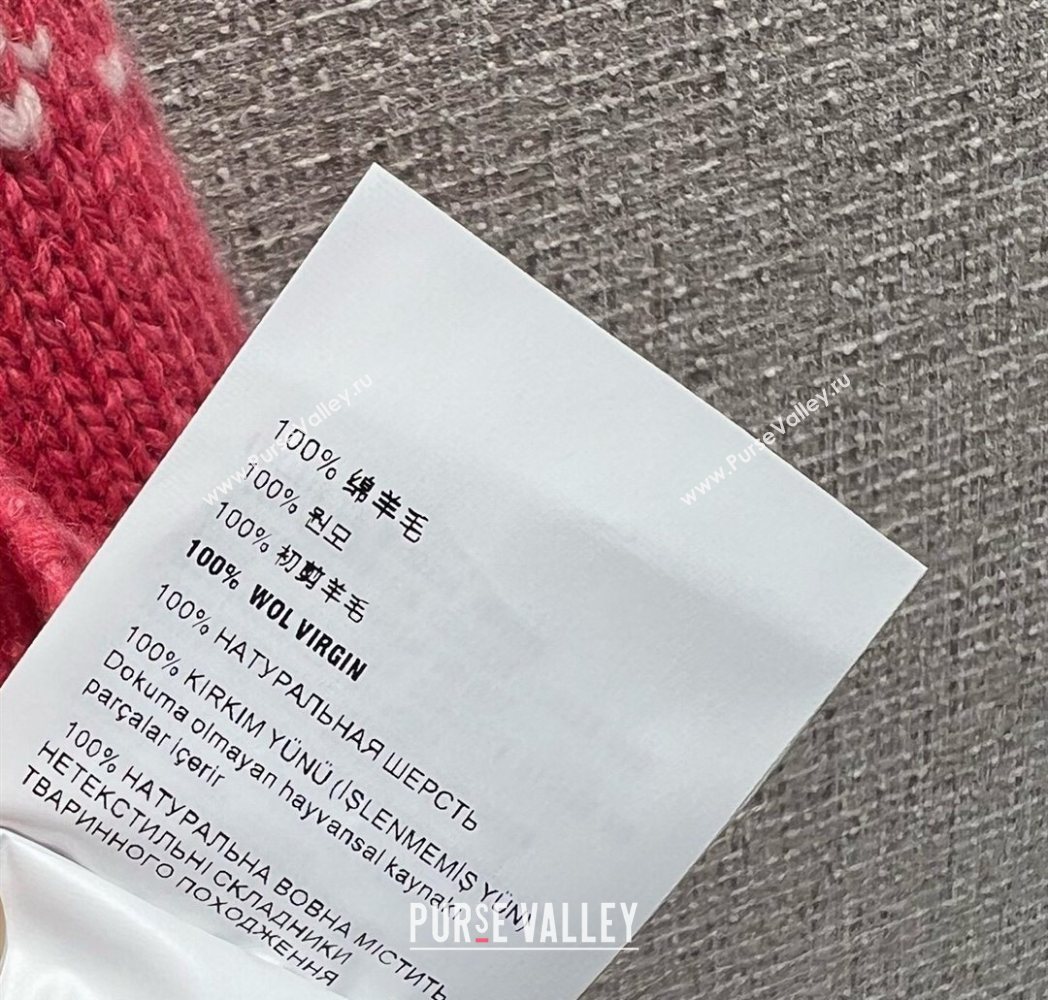 Miu Miu Wool Cardigan with Embroidery Pink 2025 MM122518 (QI-251225043)