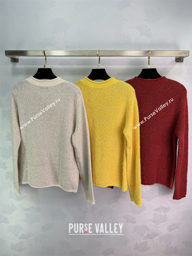 Miu Miu Sequins Cardigan Grey 2026 MM011309 (QI-260113016)