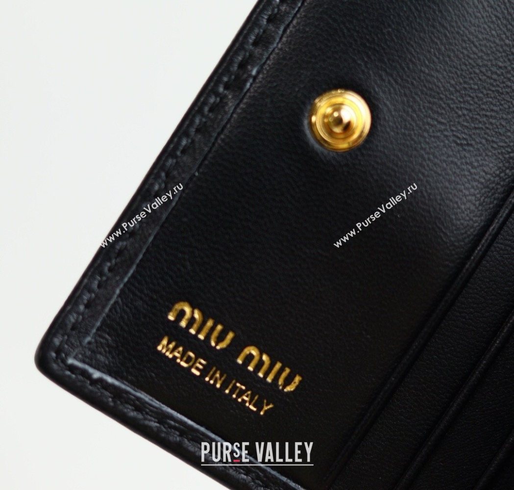 Miu Miu Matelasse Nappa Leather Small Wallet Black 2026 5MV204 (YY-260120071)