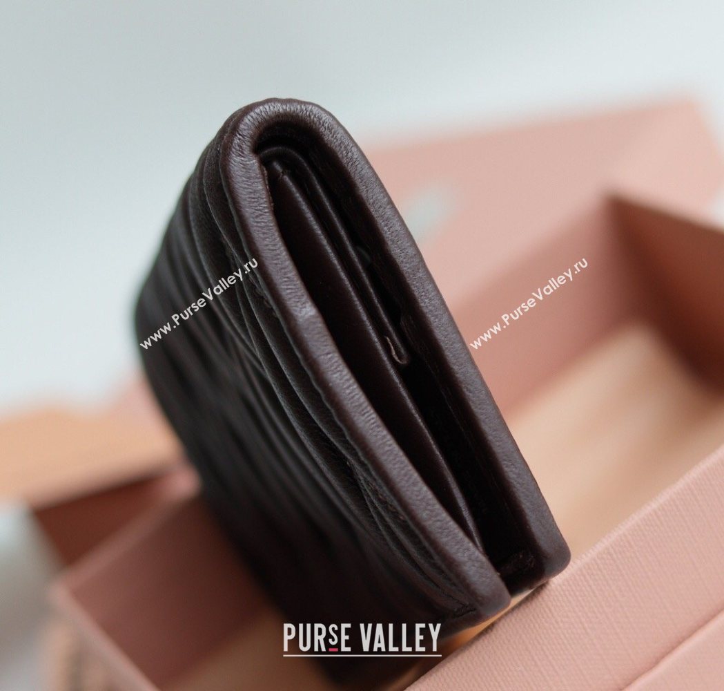 Miu Miu Matelasse Nappa Leather Small Wallet Briarwood Brown 2026 5MV204 (YY-260120072)
