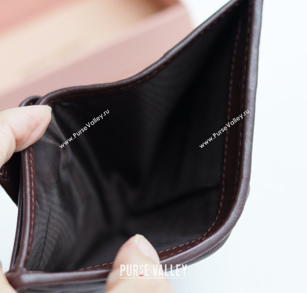Miu Miu Matelasse Nappa Leather Small Wallet Briarwood Brown 2026 5MV204 (YY-260120072)