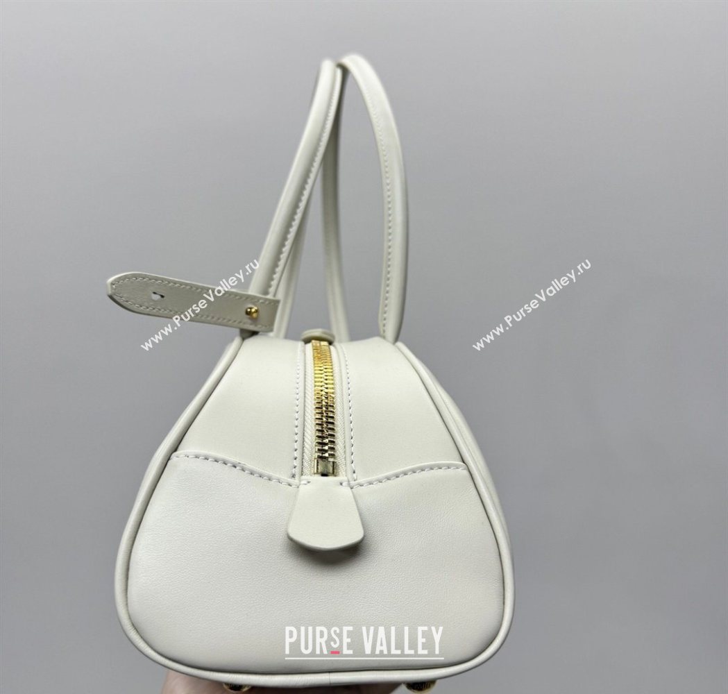 Miu Miu Beau Leather Bowling Bag 5BB193 White 2026 (YY-260120046)