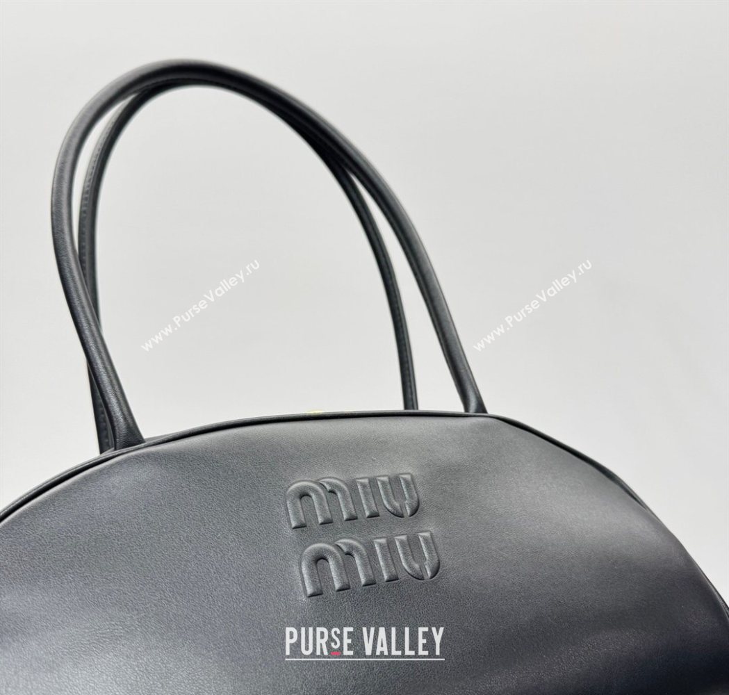 Miu Miu Beau Leather Bowling Bag 5BB193 Black 2026 (YY-260120047)