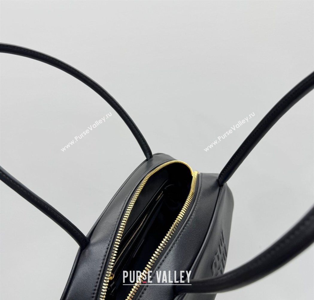 Miu Miu Beau Leather Bowling Bag 5BB193 Black 2026 (YY-260120047)