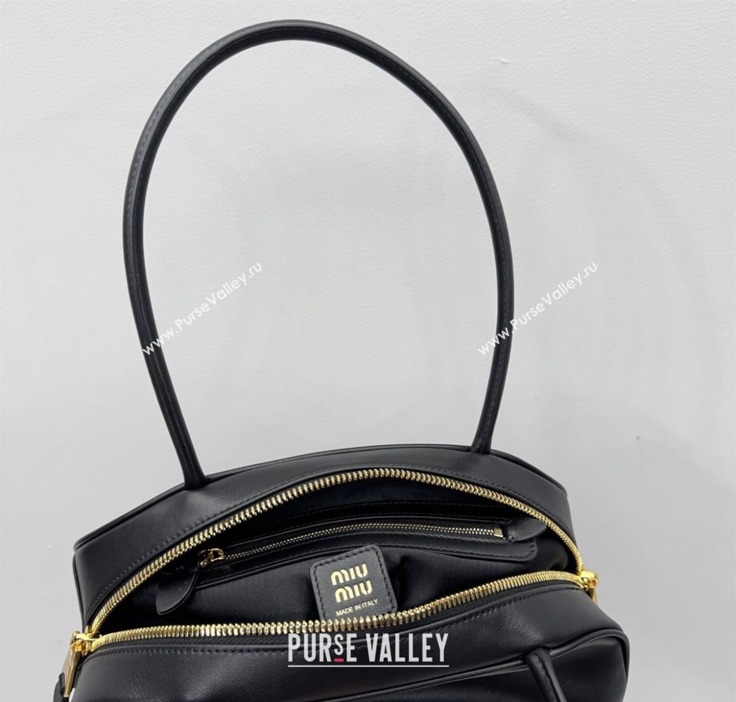 Miu Miu Beau Leather Bowling Bag 5BB193 Black 2026 (YY-260120047)