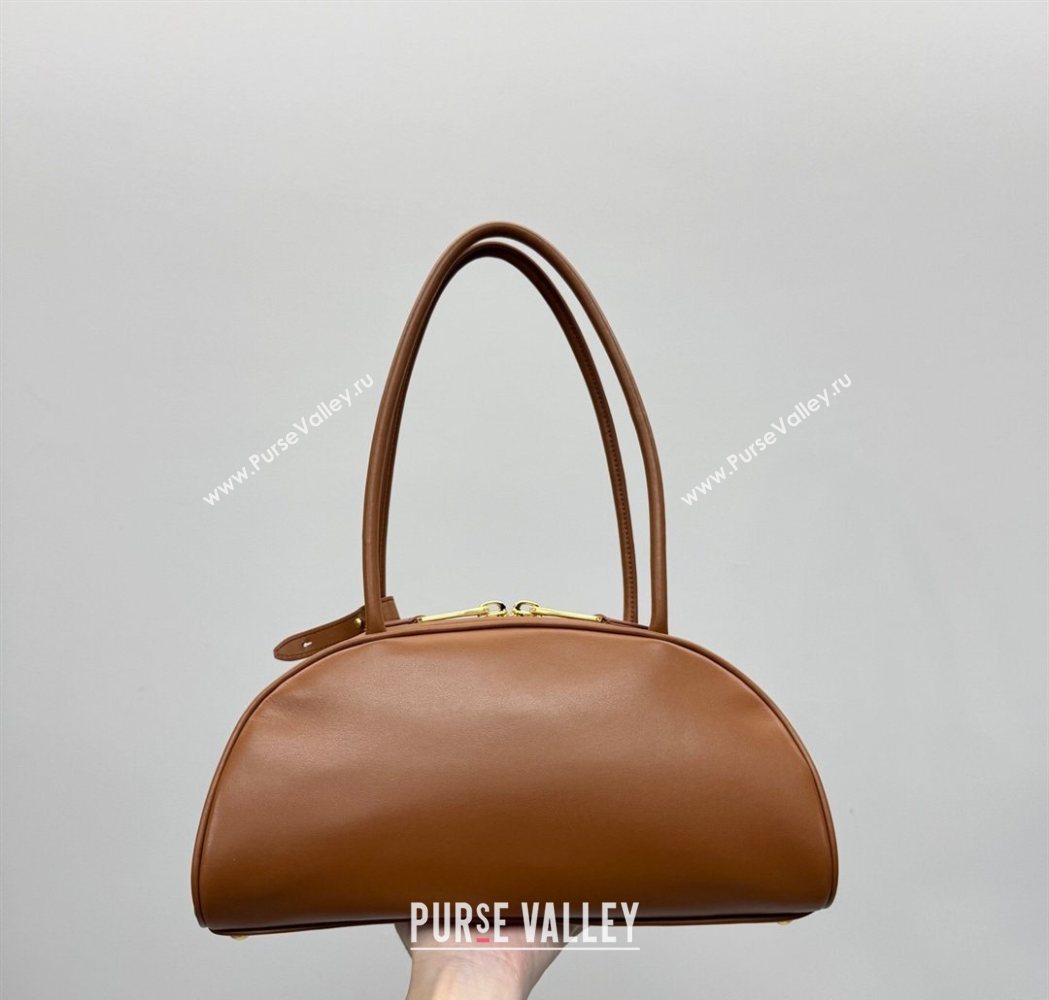 Miu Miu Beau Leather Bowling Bag 5BB193 Cognac Brown 2026 (YY-260120045)
