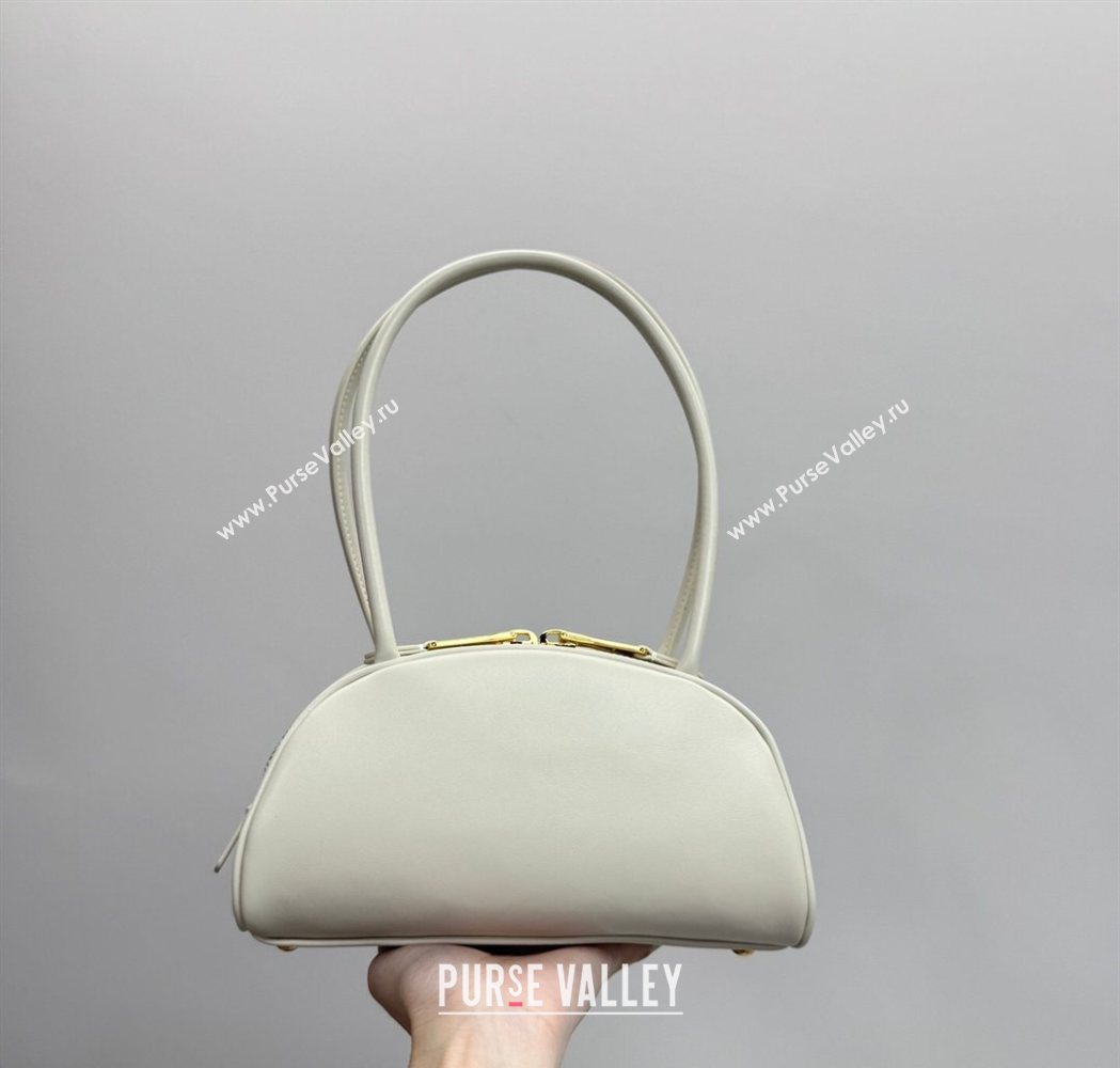 Miu Miu Beau Leather Bowling Bag 5BB192 White 2026 (YY-260120048)