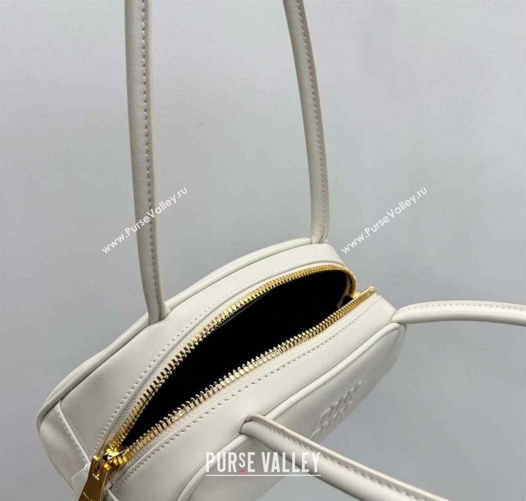 Miu Miu Beau Leather Bowling Bag 5BB192 White 2026 (YY-260120048)