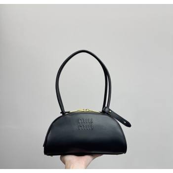 Miu Miu Beau Leather Bowling Bag 5BB192 Black 2026 (YY-260120049)