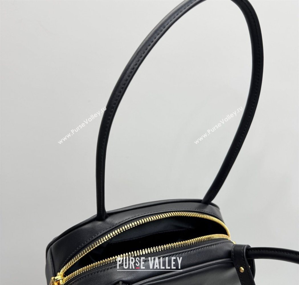 Miu Miu Beau Leather Bowling Bag 5BB192 Black 2026 (YY-260120049)