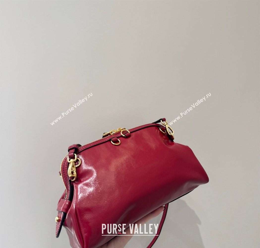 Miu Miu Caprice Leather Clutch Shoulder Bag Ruby Red 2025 5BF131 (YY-260120041)